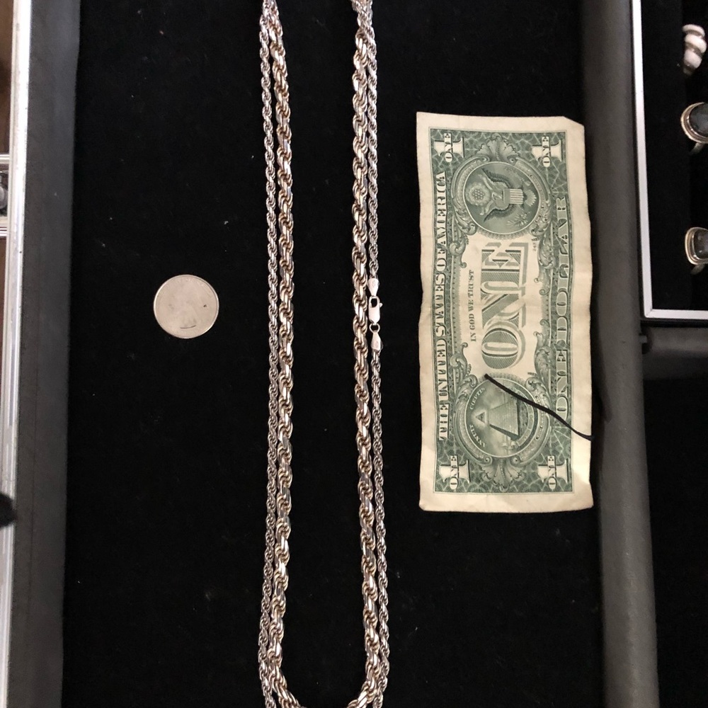 925 Italy rope chains